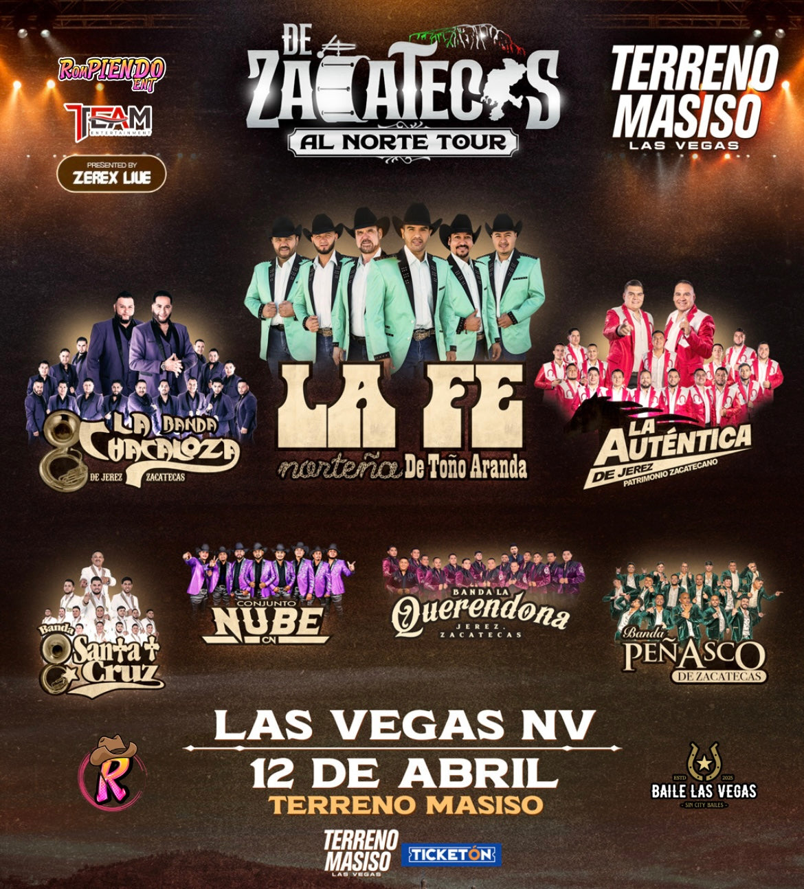 Zacatecas Al Norte Tour Las Vegas